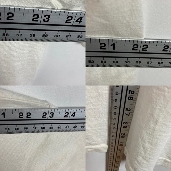 Vintage Mickey & Co Tee Off White Size XXXL Crew Neck‎ Cotton USA Cream T-Shirt - Picture 12 of 14